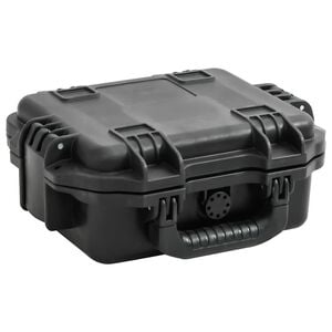 vidaXL Portable Flight Case Black 30x24.5x12.5 cm PP