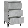 vidaXL Bedside Cabinet Concrete Grey 40x35x70 cm Engineered Wood