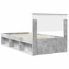 vidaXL Bed Frame Concerte Grey 90 x 190 cm Engineered wood