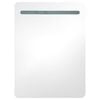 vidaXL LED Bathroom Mirror Cabinet Shining Grey 60x11x80 cm