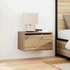 vidaXL Wall-mounted Bedside Cabinet 2 pcs Artisan Oak 50 x 36 x 30 cm