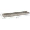 vidaXL Loggia Wall Shelves 4 pcs Concrete Grey 60x15x4 cm MDF