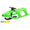vidaXL Sledge with Wheel Green 102.5x40x23 cm Polypropylene