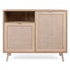 Finori Chest Bali 01A Sonoma Oak and Cane Print