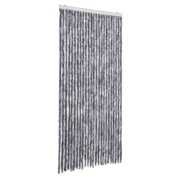 vidaXL Fly Curtain Silver 100x200 cm Chenille