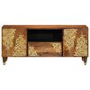 vidaXL TV Cabinet Honey Brown 105 x 33 x 46 cm Solid Mango Wood