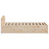 vidaXL Bed Frame without Mattress 150x200 cm King Size Solid Wood Pine