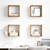 vidaXL Wall Shelves with Shelf Wall-mounted Old Wood Engineered Wood