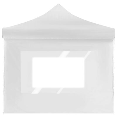 vidaXL Professional Folding Party Tent with Walls Aluminium 6x3 m White