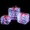 vidaXL Gift Box with 60 LEDs 3 pcs Cold white 20 x 20 x 20 cm Acrylic