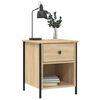 vidaXL Bedside Cabinets 2 pcs Sonoma Oak 40x42x50 cm Engineered Wood