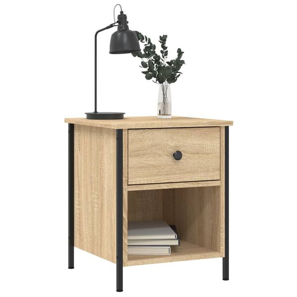 vidaXL Bedside Cabinets 2 pcs Sonoma Oak 40x42x50 cm Engineered Wood