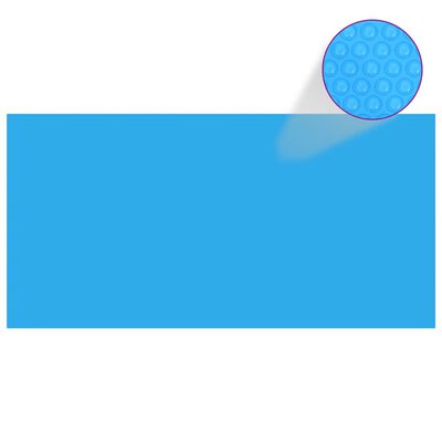 vidaXL Pool Cover Blue 600x300 cm PE