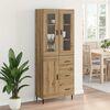 vidaXL Highboard with Drawer 2 pcs Artisan Oak Engineered Wood