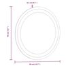 vidaXL LED Bathroom Mirror 40 cm Round