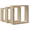 vidaXL Wall Cube Shelves 3 pcs Sonoma Oak
