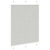 vidaXL Pleated Blind Light Grey 110x100 cm Fabric Width 109.4 cm Polyester
