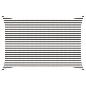 vidaXL Sunshade Sail Light Grey and White 3 x 4.5 m HDPE