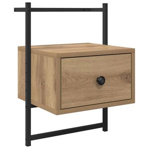 vidaXL Bedside Cabinet Artisan Oak 35 x 30 x 51 cm Engineered Wood
