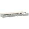 vidaXL Bed Drawers Concrete Grey 135 x 36.5 x 16.5 cm Engineered Wood