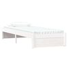 vidaXL Bed Frame without Mattress White Solid Wood 75x190 cm Small Single