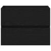 vidaXL Bathroom Sink Cabinet Black Oak 60 x 39 x 62 cm Engineered Wood