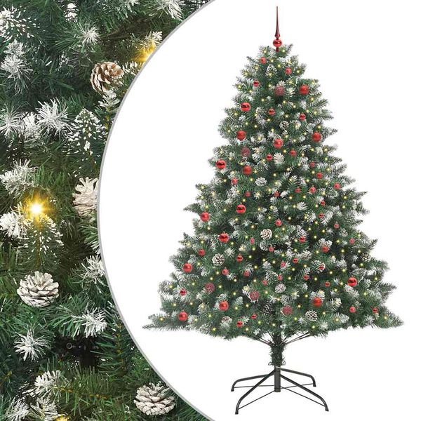 vidaXL Artificial Christmas Tree with Stand Green 140 x 140 x 210 cm