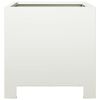 vidaXL Garden Planters 2 pcs White 30x30x30 cm Steel