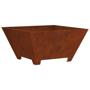 vidaXL Fire Bowl Rusty 80 x 80 x 40 cm