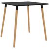 vidaXL Dining Table Black 80x80x75 cm Metal