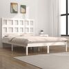 vidaXL Bed Frame without Mattress White 140x190 cm Solid Wood Pine