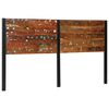 vidaXL Headboard 180 cm Solid Wood Reclaimed and Iron