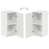 vidaXL Bathroom Furniture Set with Drawer 5 pcs High Gloss White