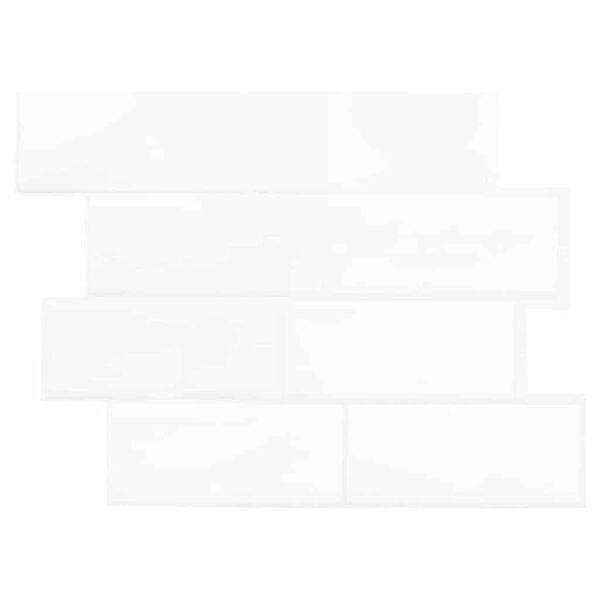 vidaXL Decorative Stickers 10 pcs White 29.4 x 21.4 cm