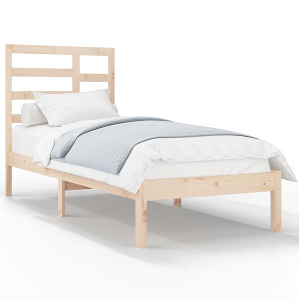 vidaXL Bed Frame without Mattress Solid Wood 100x200 cm