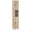 vidaXL Bathroom Cabinet with Open Shelf HAARLEM Sonoma Oak