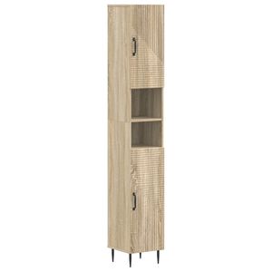 vidaXL Bathroom Cabinet with Open Shelf HAARLEM Sonoma Oak