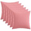 vidaXL Cushion Cover 6 pcs HEERLEN Pink 50 x 50 cm Fabric