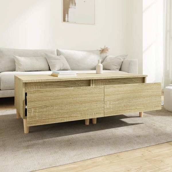 vidaXL Side Tables 2 pcs Sonoma Oak 50x46x35 cm Engineered Wood