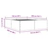 vidaXL Bed Frame without Mattress Concrete Grey 150x200 cm
