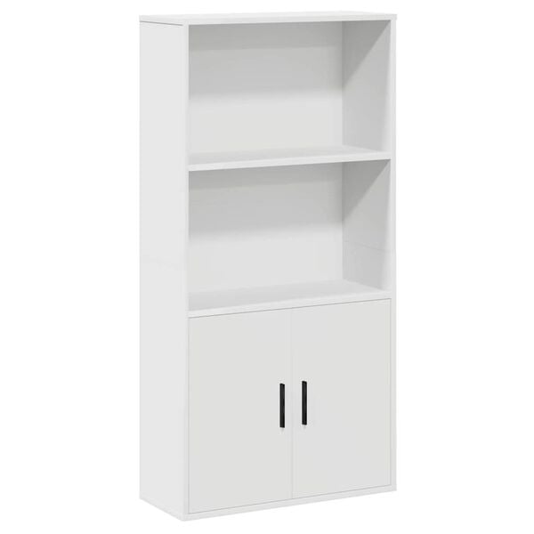 vidaXL Bookcase White 60x24x120 cm Engineered Wood