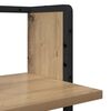 vidaXL Wall Shelf Set with Shelf 4 pcs Artisan Oak 65 x 25 x 30 cm