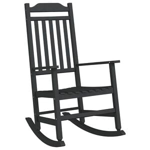 vidaXL Rocking Chair Black 84 x 65 x 114 cm Resin