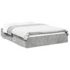 vidaXL Bed Frame with Drawers without Mattress Concrete Grey 150x200cm