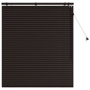 vidaXL Venetian Blind Dark Brown 110 x 130 cm 35 mm