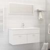 vidaXL 2 Piece Bathroom Furniture Set White Engineered Wood