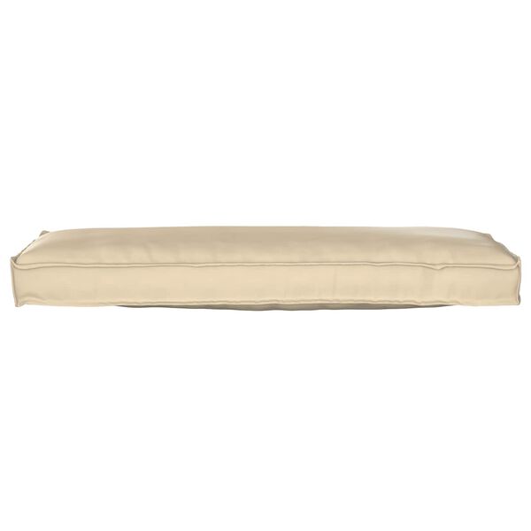 vidaXL Pallet Cushion for Bench Beige 120 x 40 x 8 cm Oxford fabric