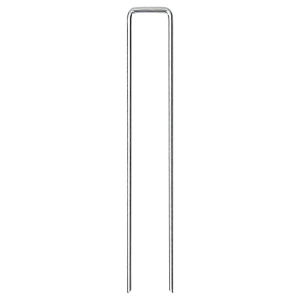 vidaXL Ground Pegs U Shape 50 pcs 20x3.5 cm Galvanised steel