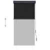 vidaXL Outdoor Roller Blind 80x250 cm Anthracite