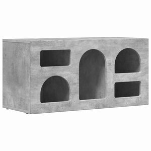 vidaXL TV Cabinet Concrete Grey 80 x 35 x 40 cm Engineered Wood